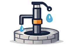 icon for water well drilling service